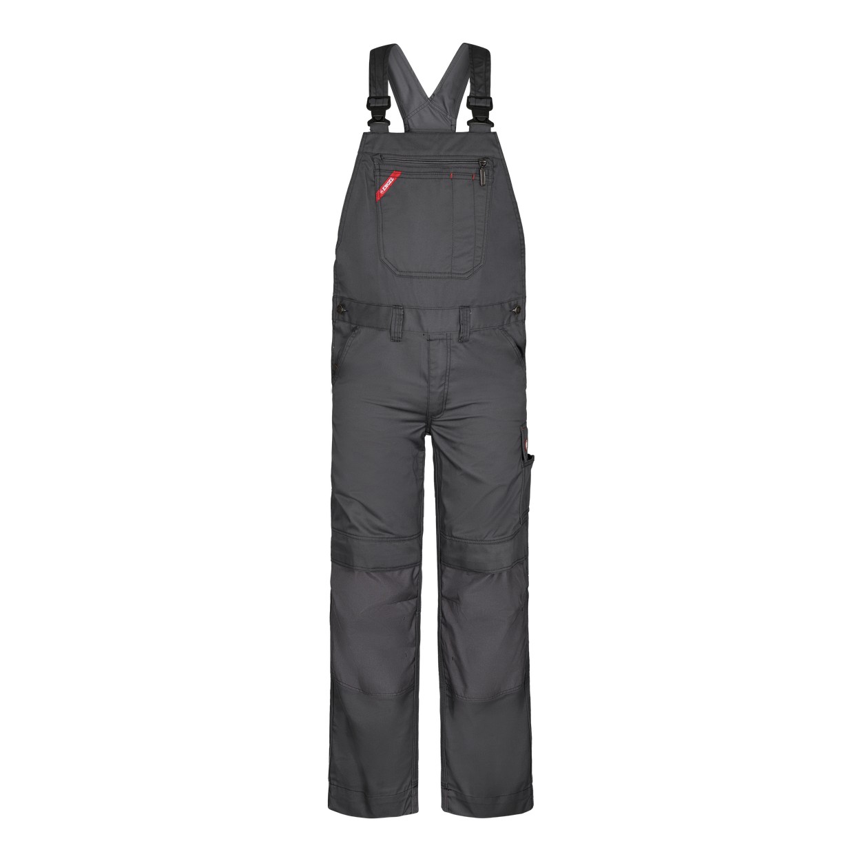 ENGEL Combat 3760-630 Latzhose in Grau – Vorderansicht