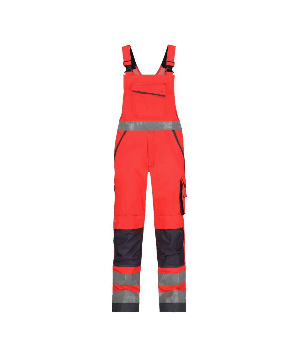 DASSY® Malmedy in Neonrot/Zementgrau – Vorderansicht