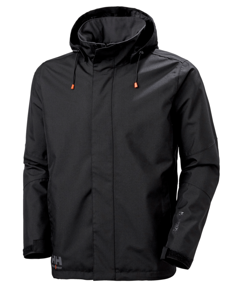 Helly Hansen Workwear OXFORD SHELL JACKET in Schwarz – Vorderansicht