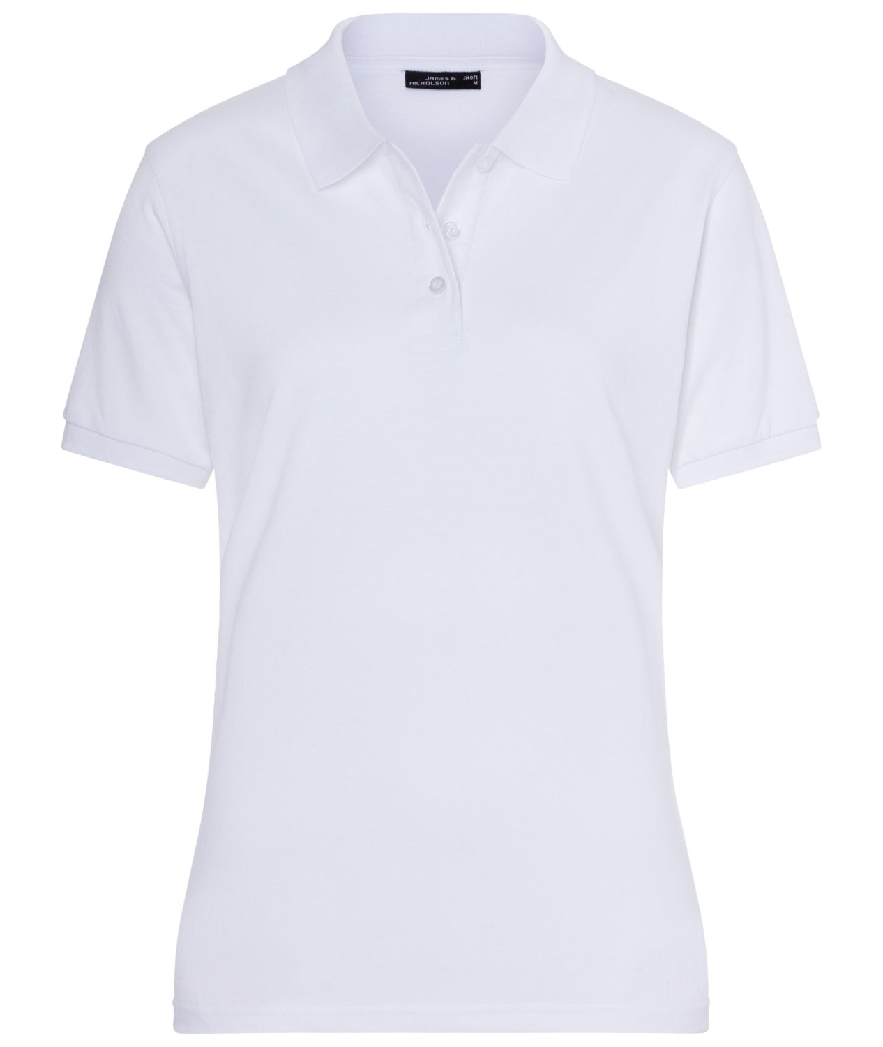 Daiber Classic Polo Ladies in White – Vorderansicht