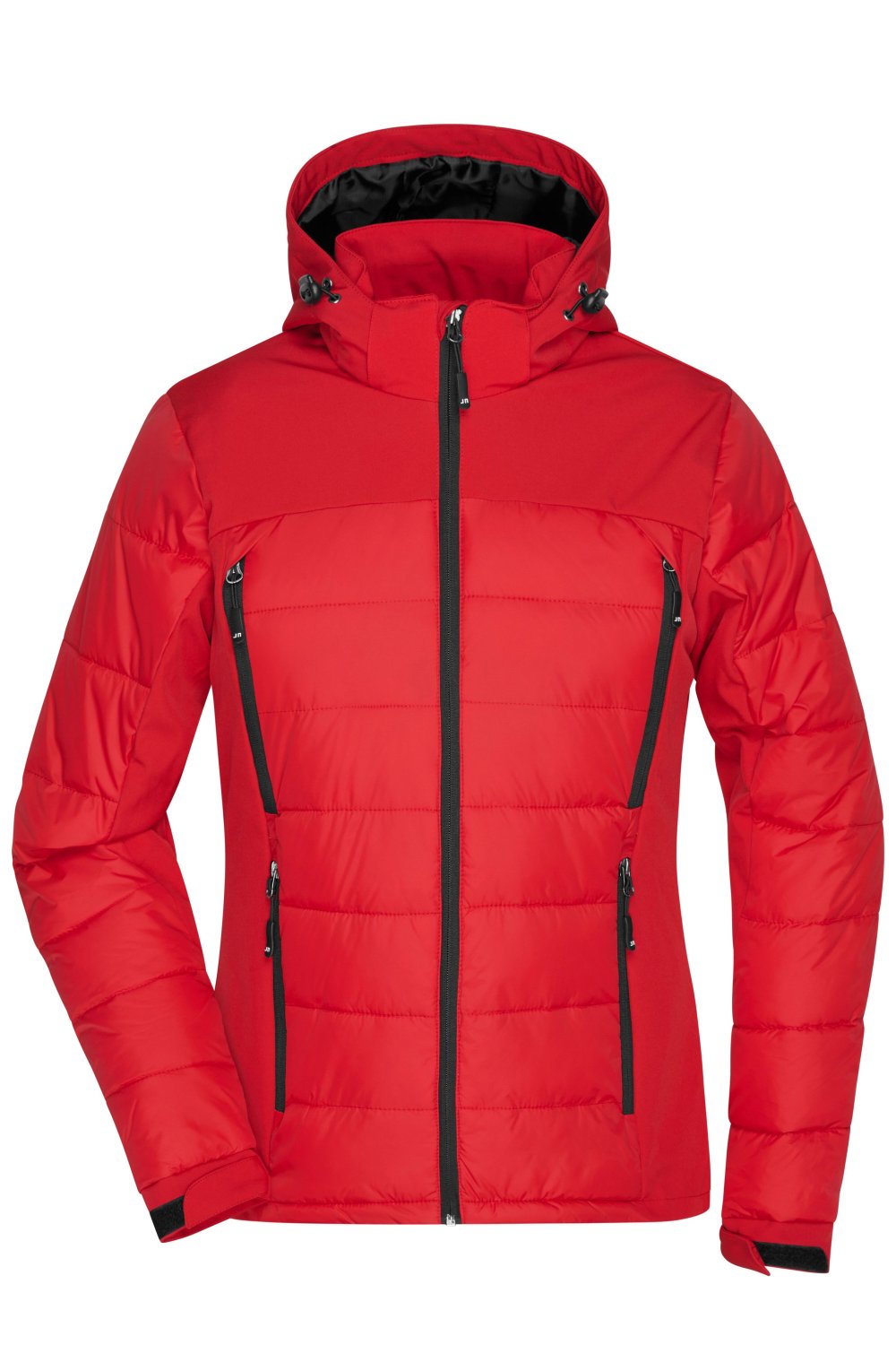 Daiber Ladies' Outdoor Hybrid Jacket in Red – Vorderansicht