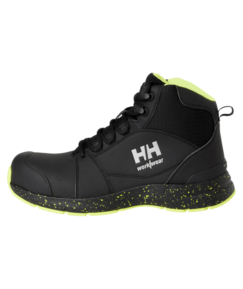 Helly Hansen Workwear MANCHESTER MXR MID S3S in Schwarz/Gelb – Vorderansicht