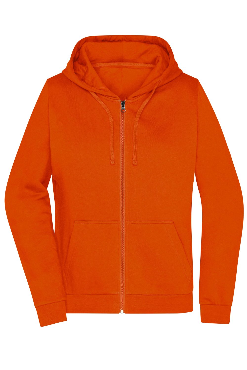 Daiber Ladies' Promo Zip Hoody in Orange – Vorderansicht