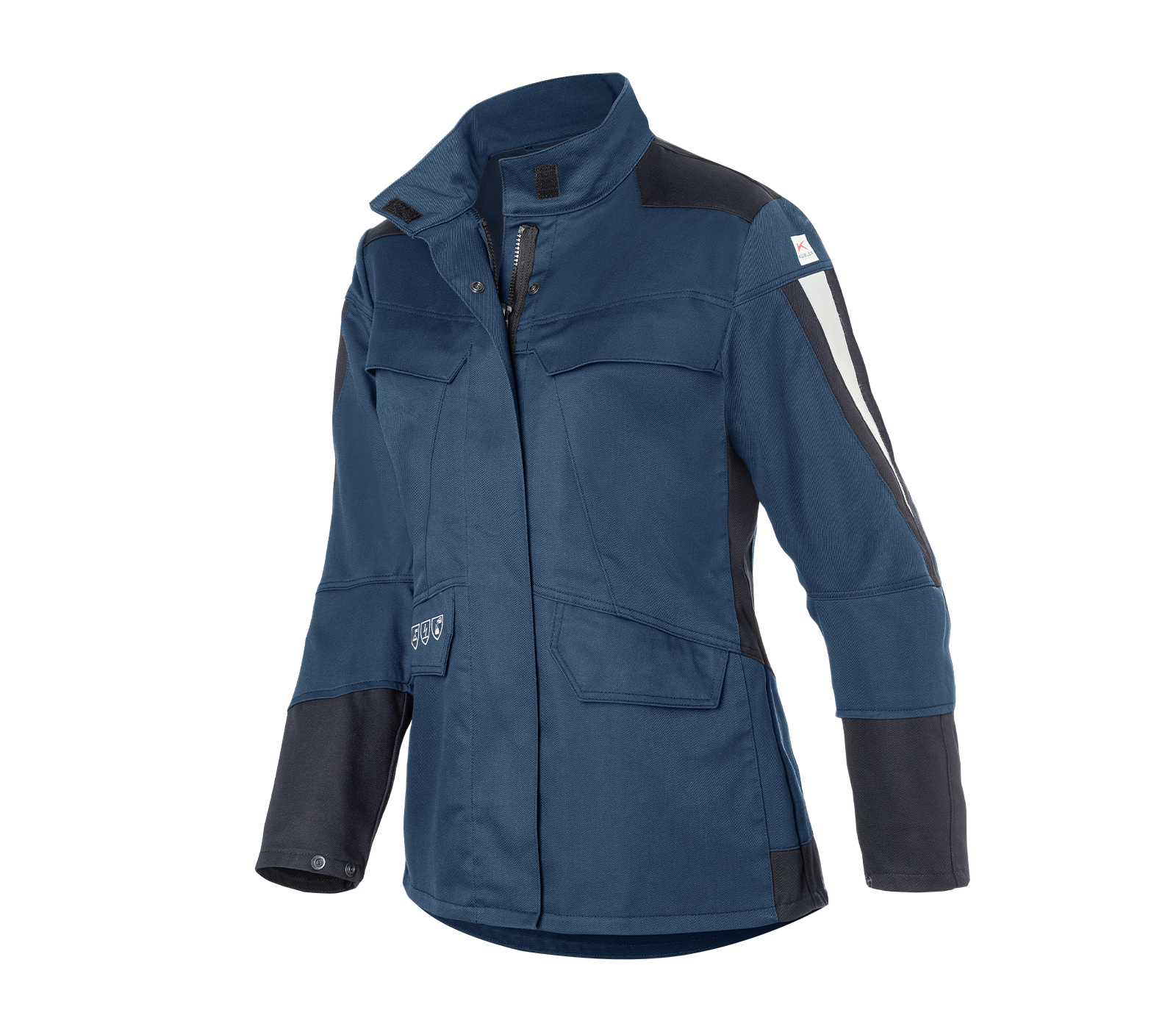 KÜBLER PROTECTIQ Damenjacke ARC1 PSA 3 in Dunkelblau/Anthrazit – Vorderansicht