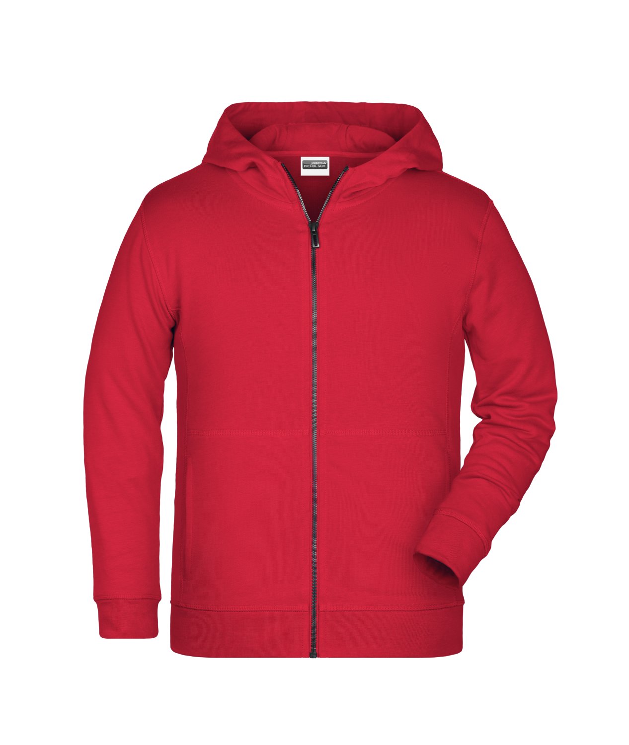 Daiber Children's Zip Hoody OCS Blended & RCS in Red – Vorderansicht