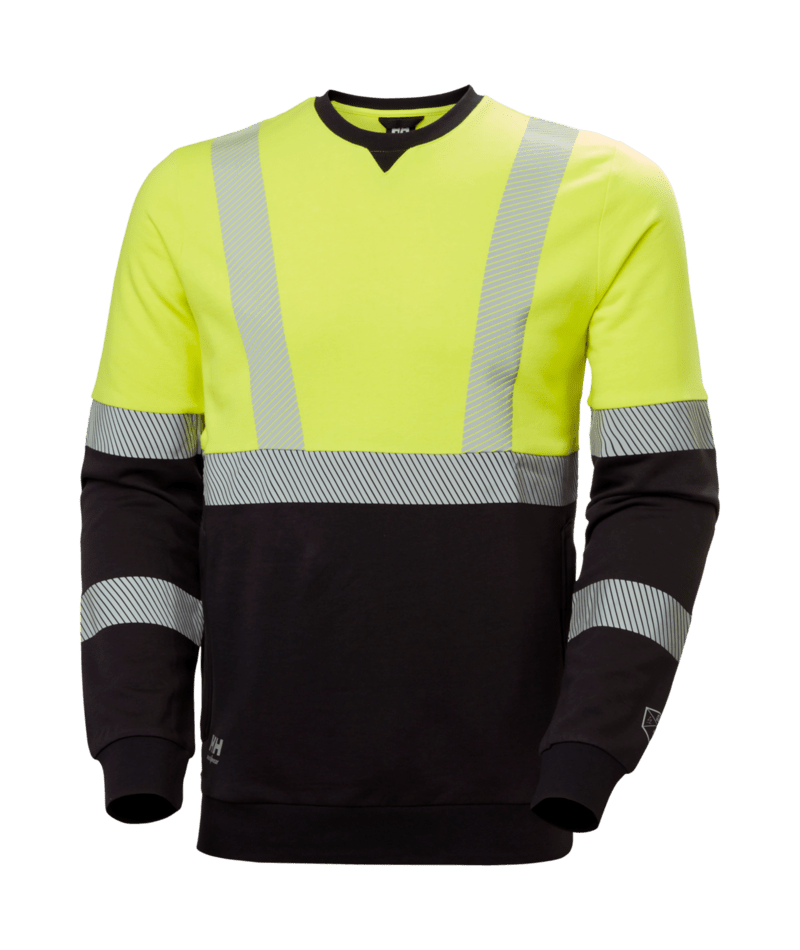 Helly Hansen Workwear FYRE SWEATSHIRT in Gelb/Anthrazit – Vorderansicht
