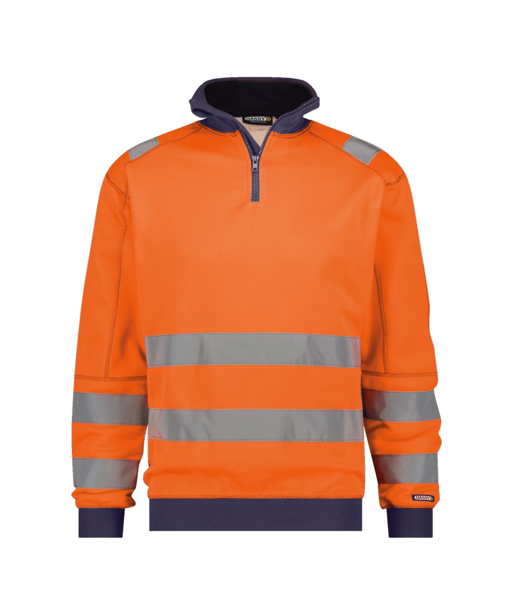 DASSY® Denver in Neonorange/Dunkelblau – Vorderansicht