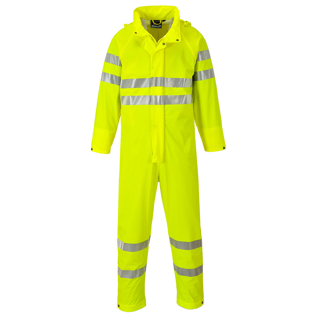 Portwest Sealtex Ultra Hi-Vis Rain Coverall in Gelb – Vorderansicht