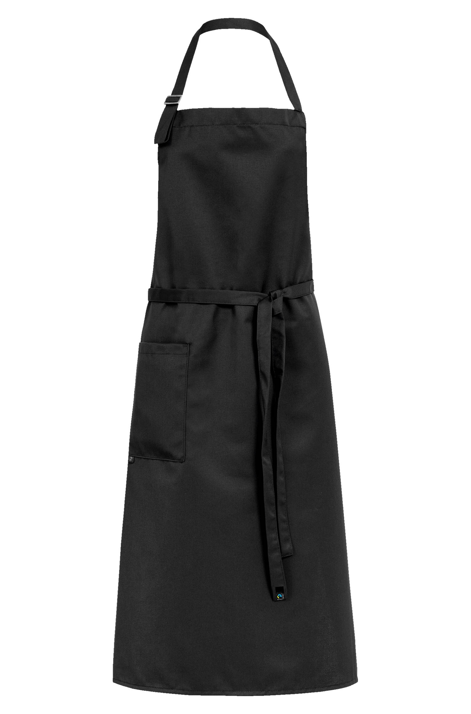 Greiff Latzschürze Tasche 77x100 cm in Schwarz – Vorderansicht