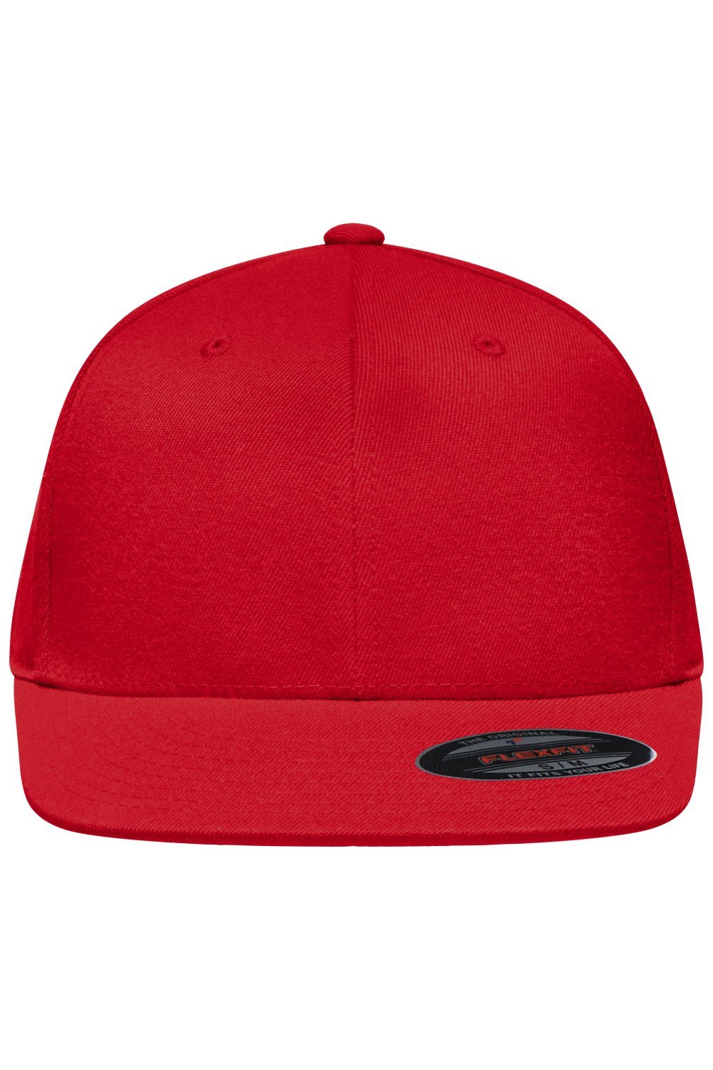 Daiber Flexfit® Flat Peak Cap in Red – Vorderansicht
