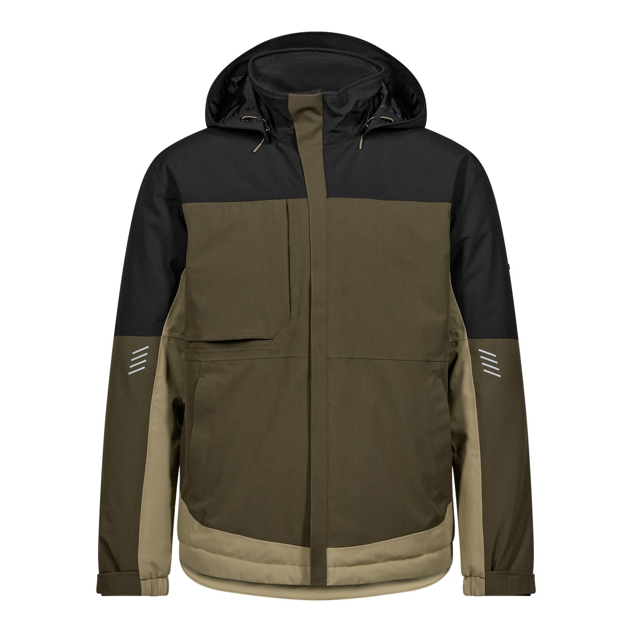 ENGEL Entire 1429-176 Winterjacke in Forest Green/Schwarz – Vorderansicht