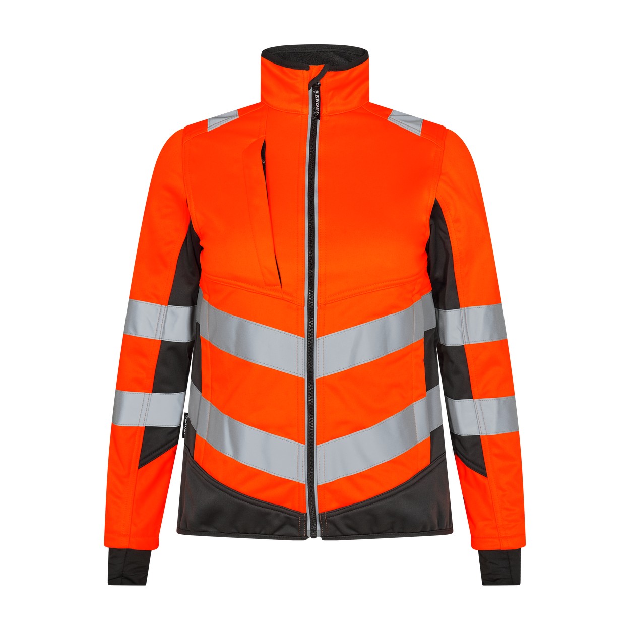 ENGEL Safety 1156-237 Damen Softshelljacke in Orange/Anthrazit Grau – Vorderansicht