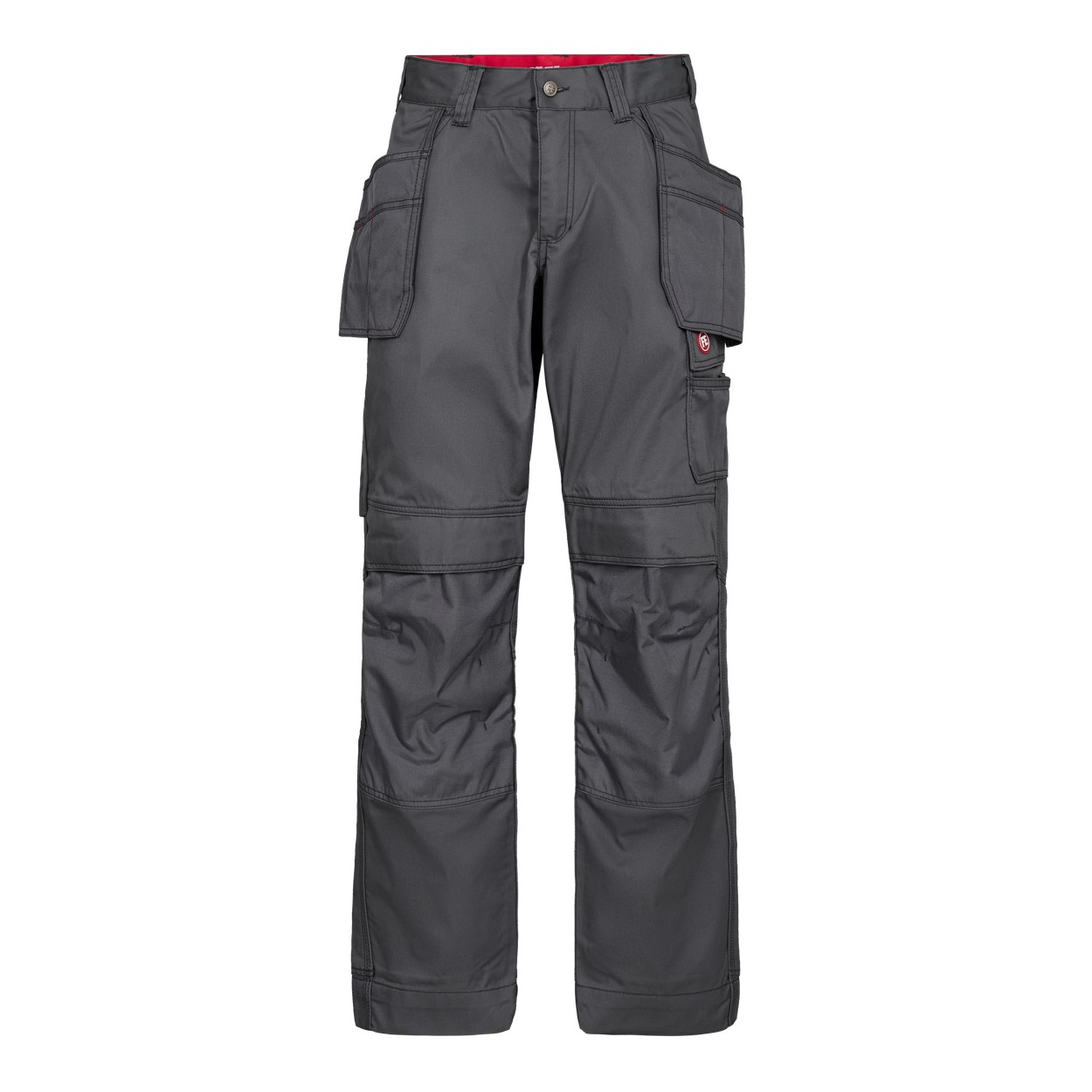 ENGEL Combat 2761-630 Arbeitshose mit Holstertaschen in Grau – Vorderansicht