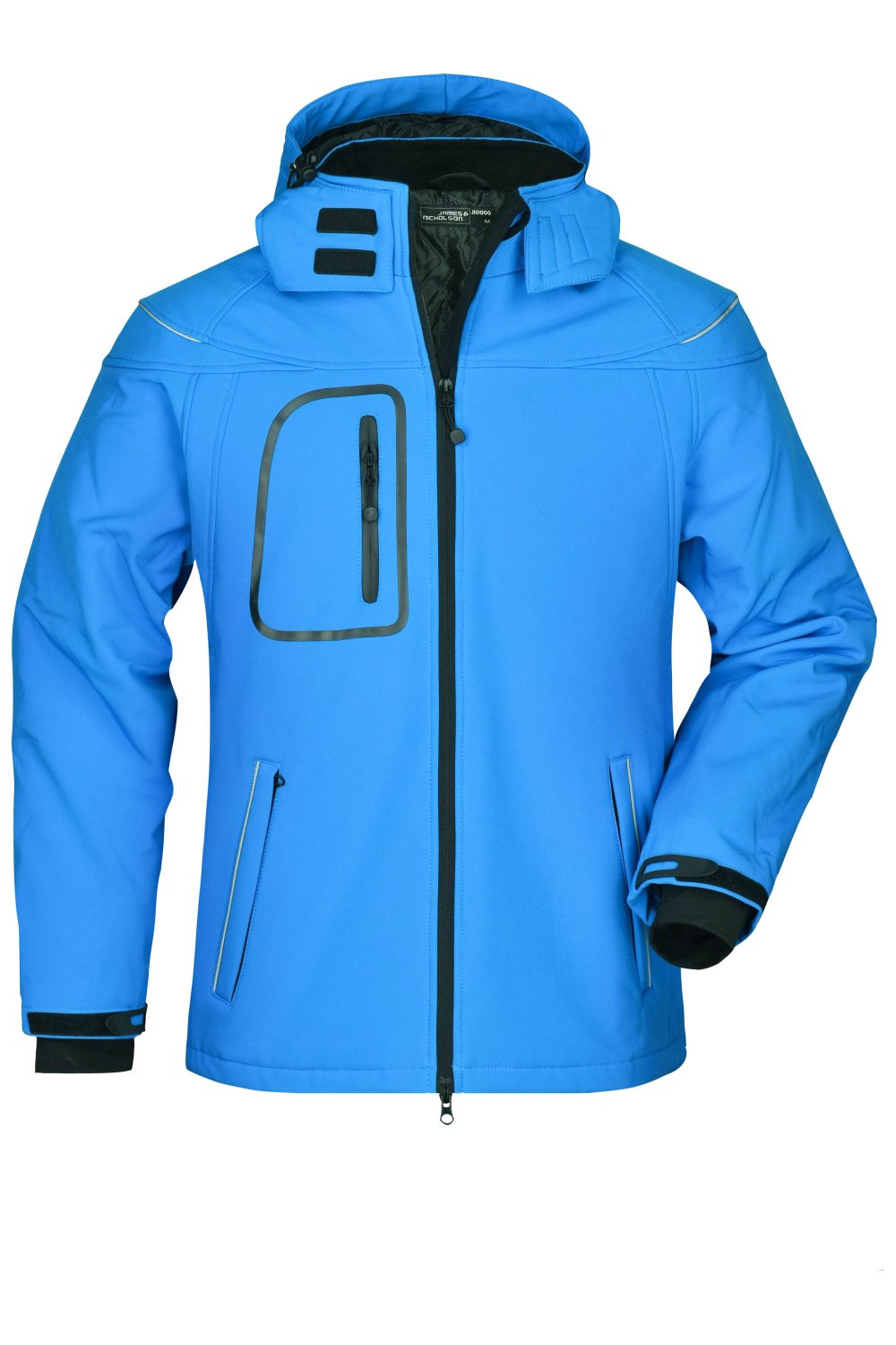 Daiber Men’s Winter Softshell Jacket in Aqua – Vorderansicht