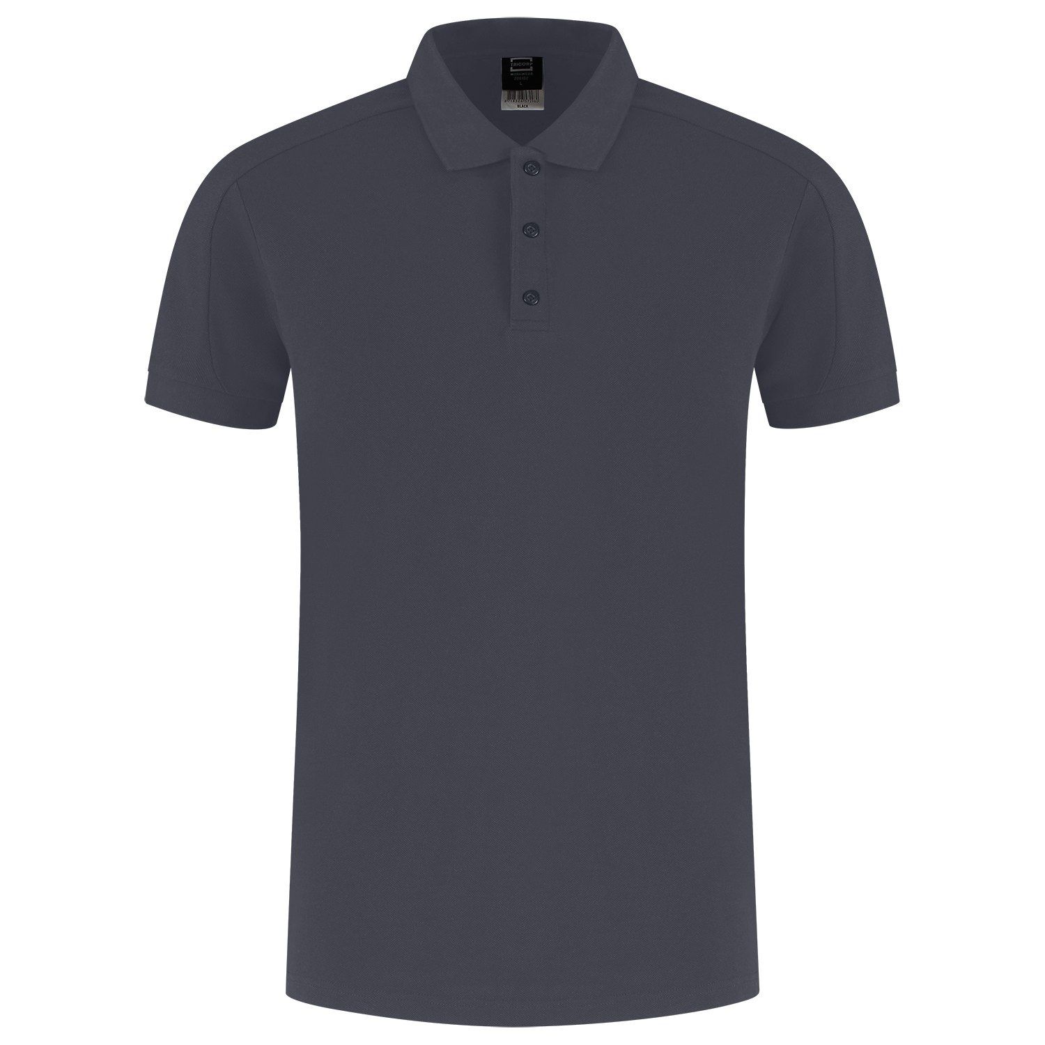 TRICORP Poloshirt Redefined Industriell Waschbar in Anthracite – Vorderansicht