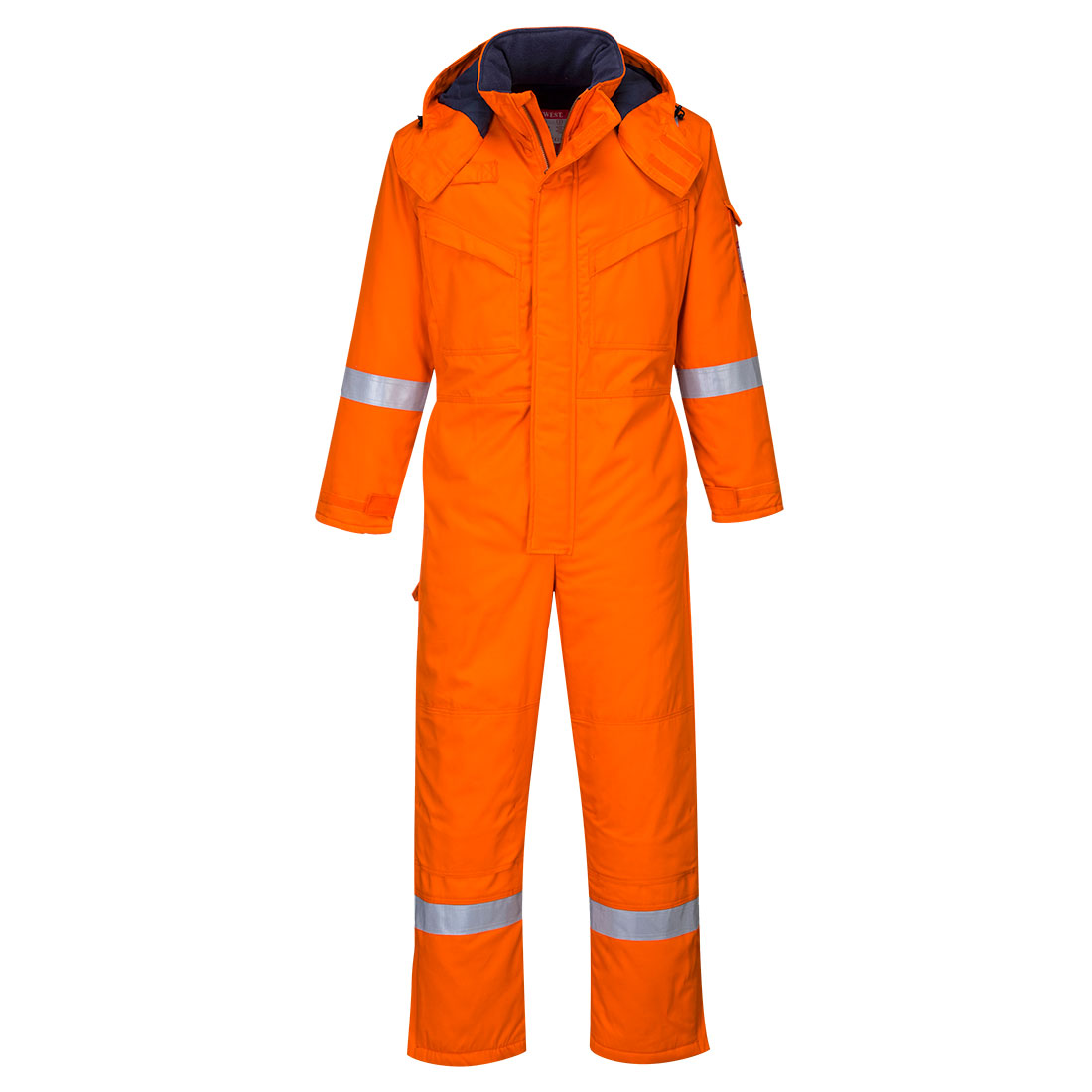 Portwest Bizflame Work FR Insulated Coverall in Orange – Vorderansicht