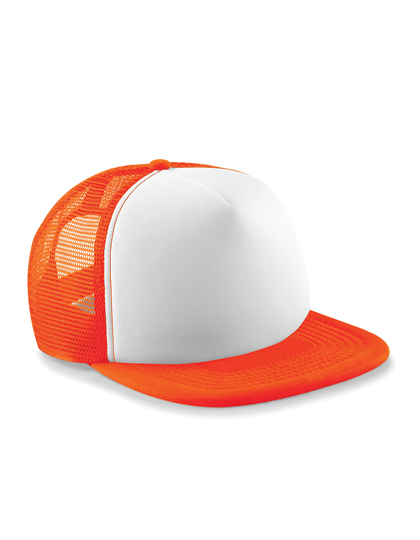Beechfield Vintage Snapback Trucker Cap in Orange/White – Vorderansicht