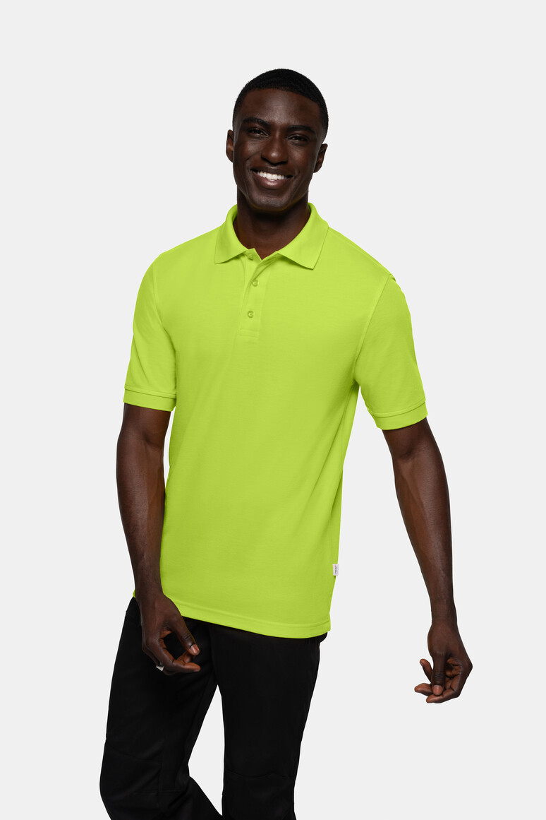HAKRO 816 Poloshirt MIKRALINAR® in Kiwi – Modellansicht