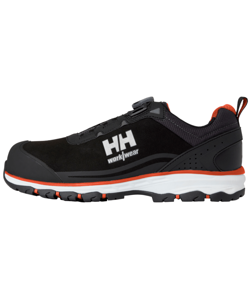 Helly Hansen Workwear CHELSEA EVO 2 MXR LOW BOA S3S in Schwarz/Orange – Vorderansicht
