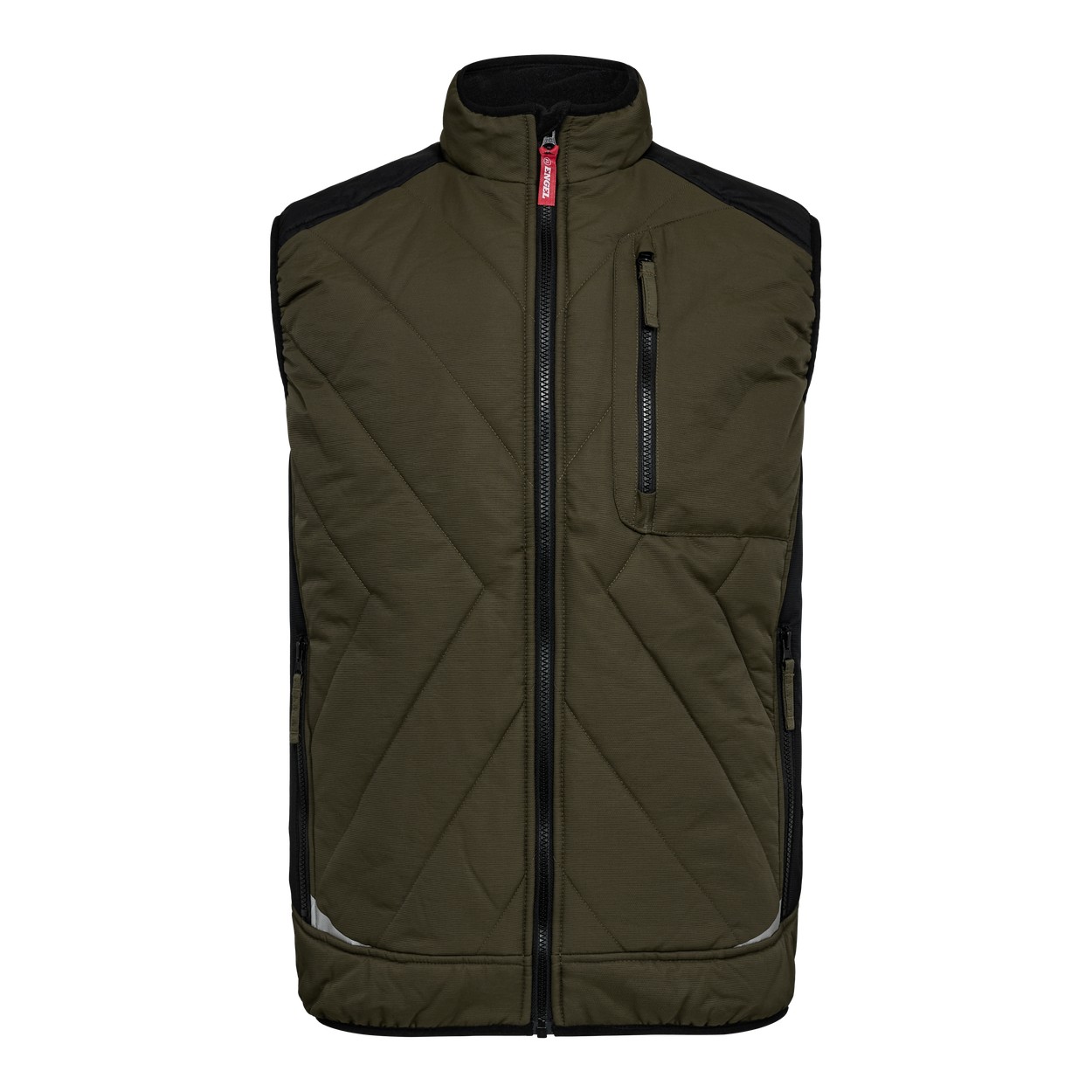 ENGEL Galaxy 5850-193 Stepp-Winterweste in Forest Green/Schwarz – Vorderansicht