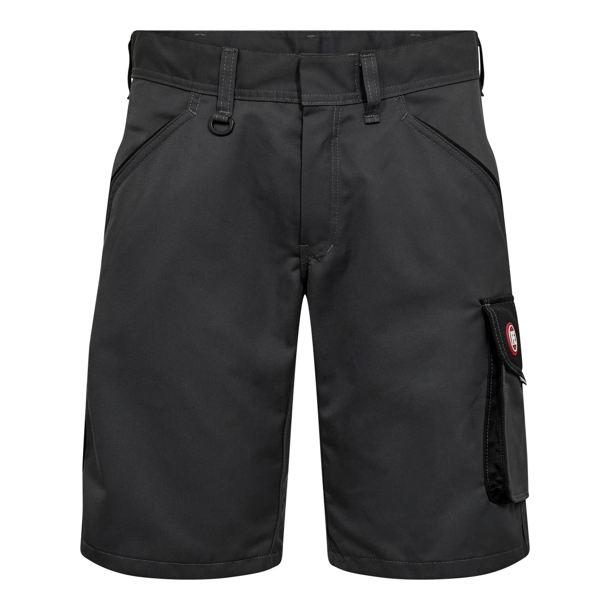 ENGEL Galaxy 6290-880 Light Arbeitsshorts in Anthrazitgrau/Schwarz – Vorderansicht