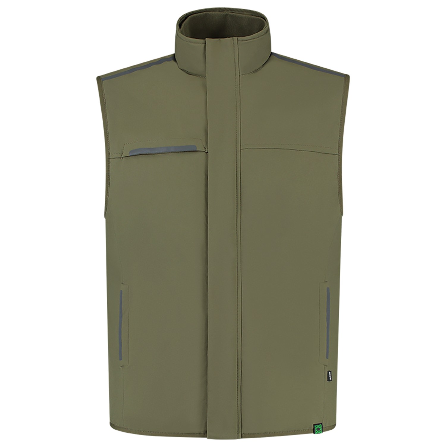 TRICORP Tech Shell Bodywarmer RE2050 in Army – Vorderansicht