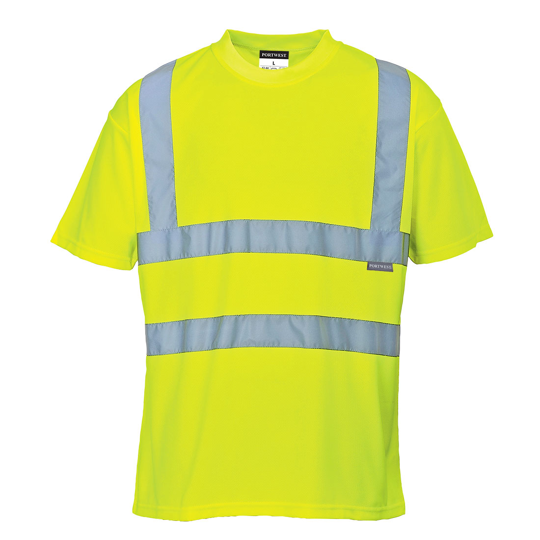 Portwest Hi-Vis T-Shirt S/S in Gelb – Vorderansicht
