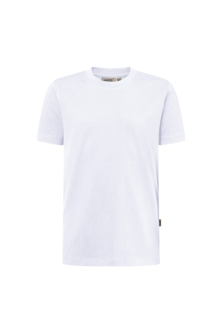 HAKRO 521 Kinder T-Shirt Bio-Baumwolle in Weiß – Vorderansicht