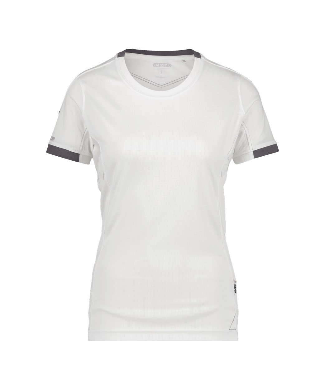 DASSY® Nexus Women in Weiß/Anthrazitgrau – Vorderansicht