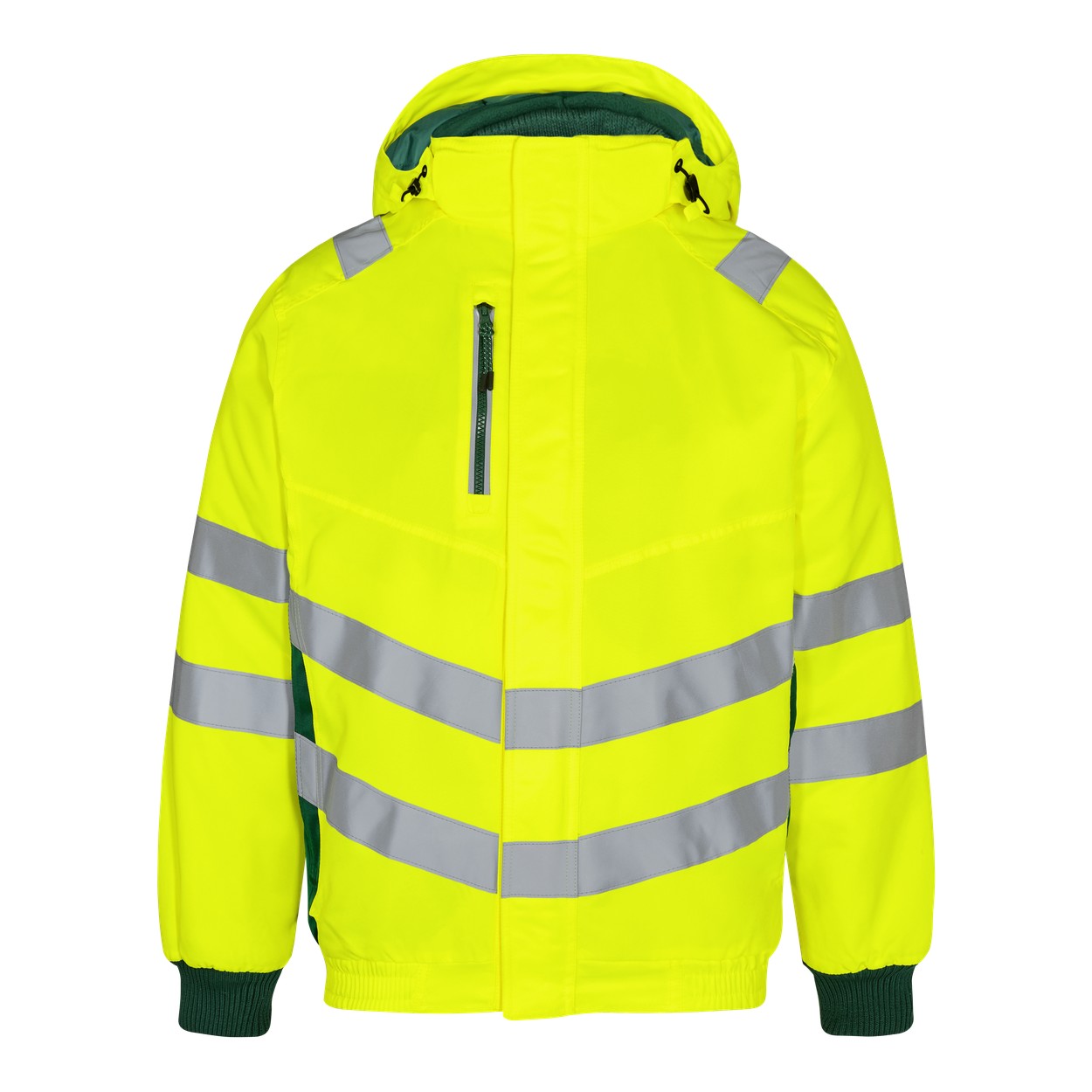ENGEL Safety 1247-935 Pilotjacke in Gelb/Grün – Vorderansicht