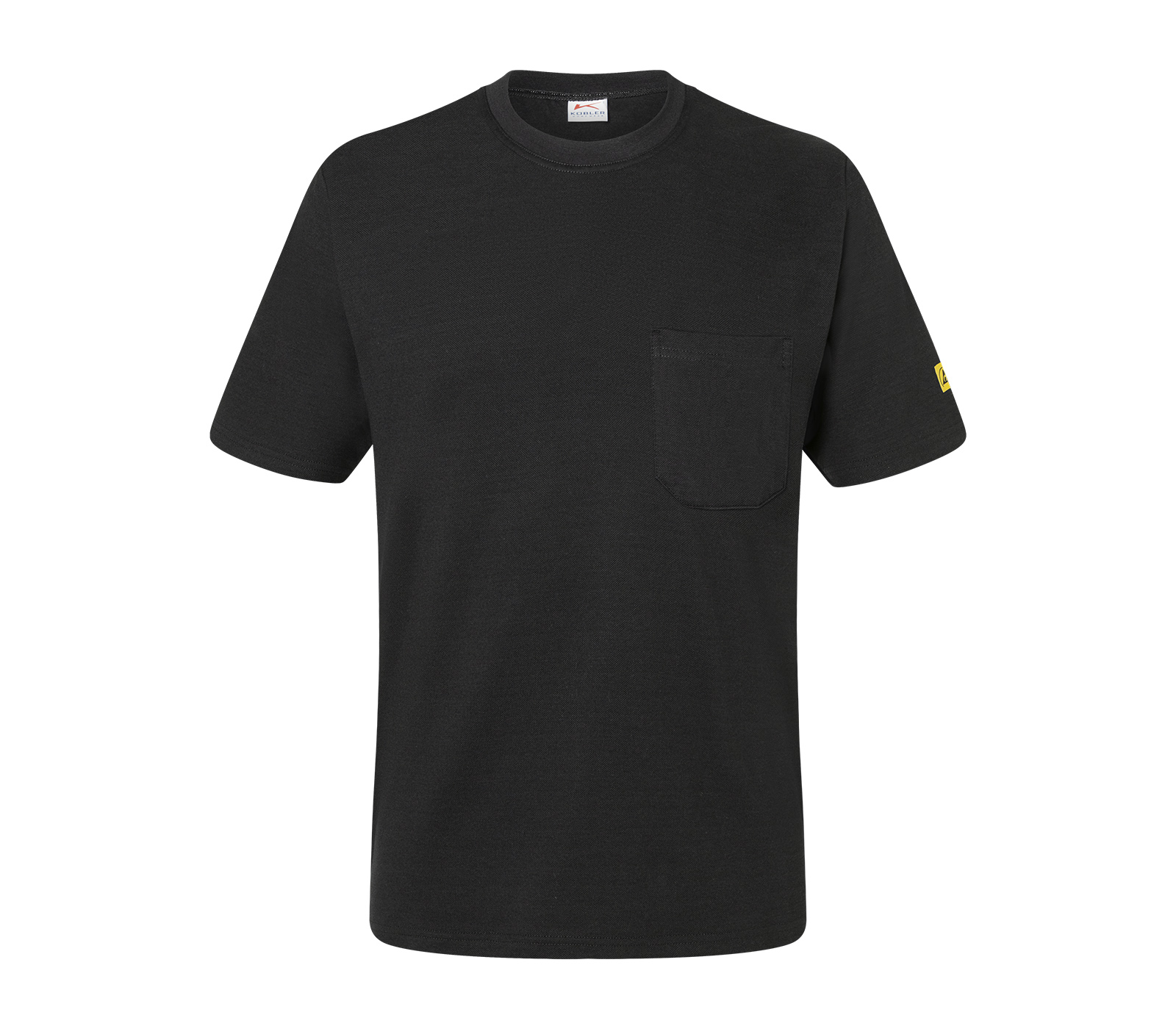 Kübler ESD T-Shirt in Schwarz – Vorderansicht