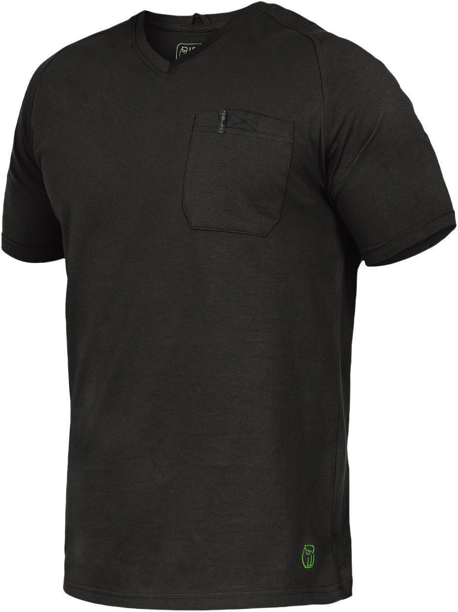 Leibwächter T-Shirt V-Neck Uwe FLEXT Flex Line in Schwarz – Vorderansicht