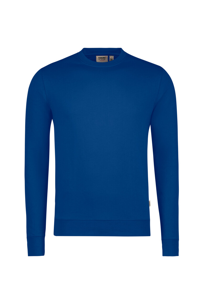 HAKRO 550 Sweatshirt MIKRALINAR® ECO in Royalblau – Vorderansicht