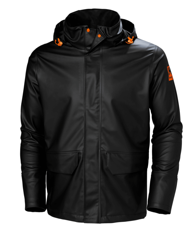 Helly Hansen Workwear GALE RAIN JACKET in Schwarz – Vorderansicht