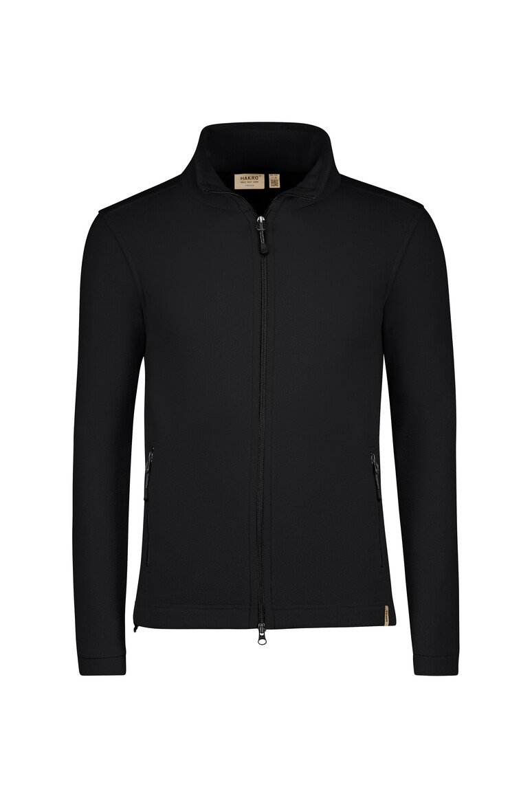 HAKRO 846 Fleecejacke ECO in Schwarz – Vorderansicht