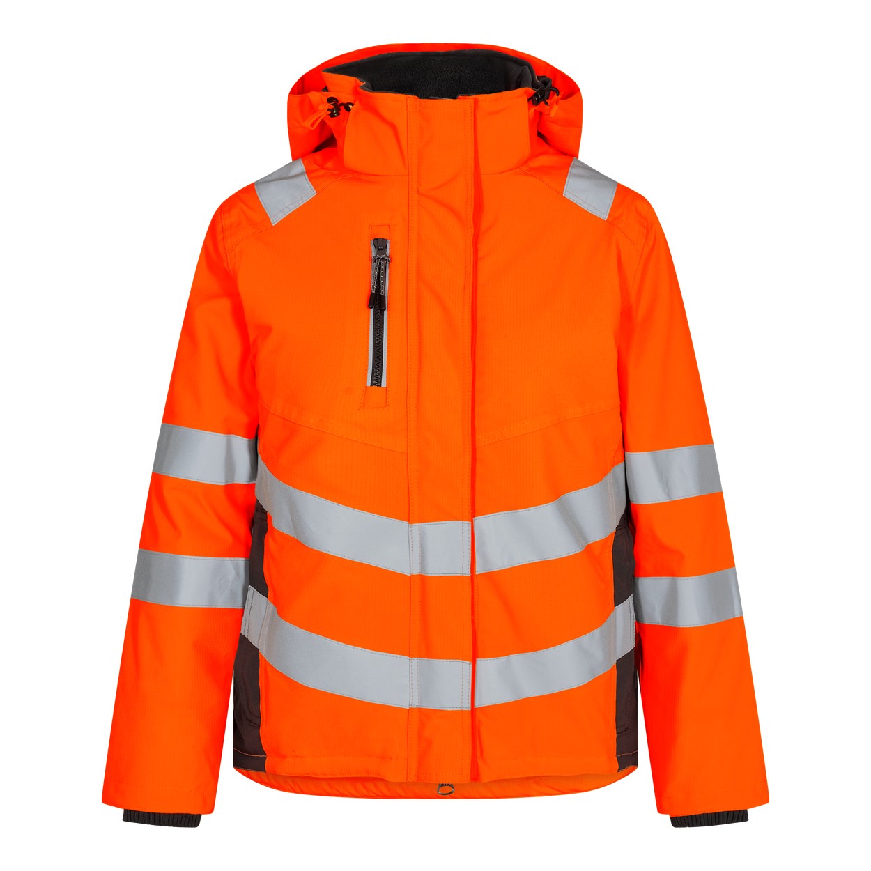 ENGEL Safety 1943-930 Damen Winterjacke in Orange/Anthrazit Grau – Vorderansicht