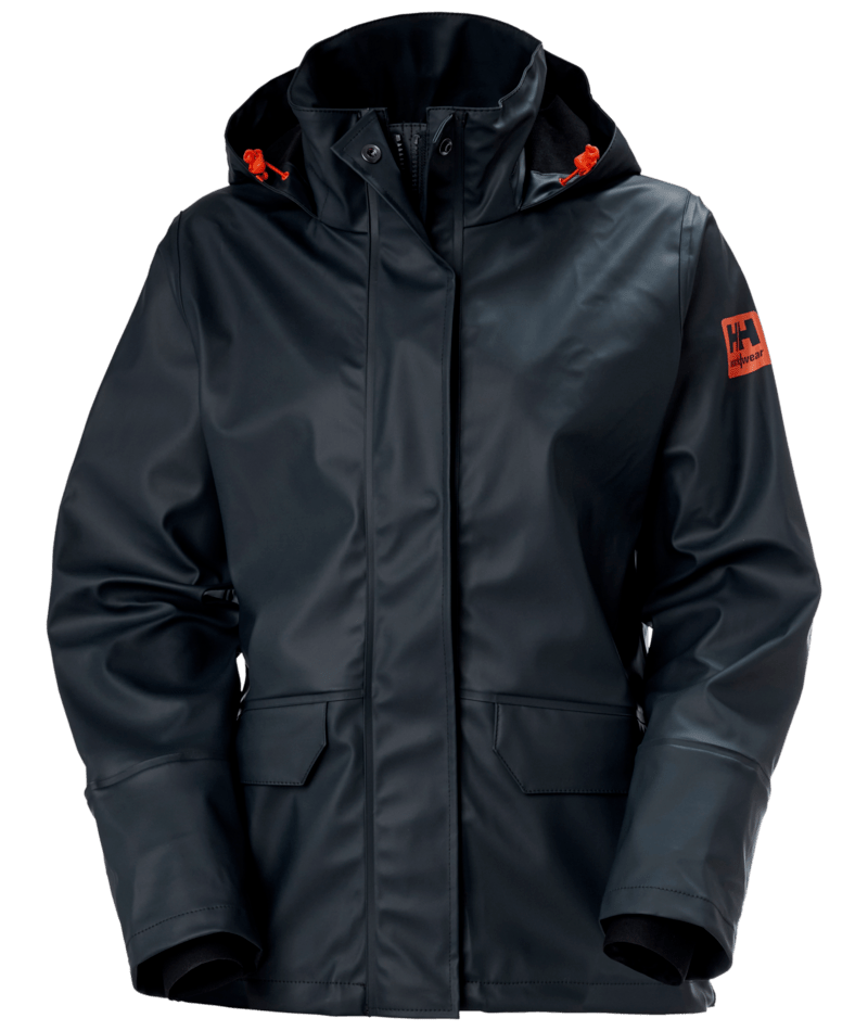Helly Hansen Workwear W GALE RAIN JACKET in Marine – Vorderansicht