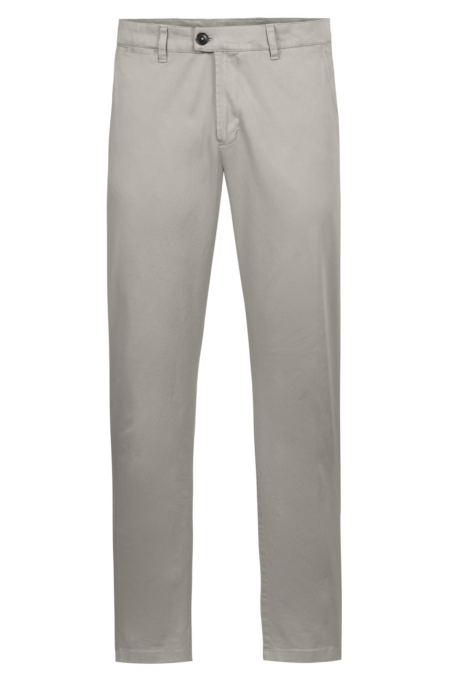 Greiff Herren-Chino RF Casual in Kitt – Vorderansicht