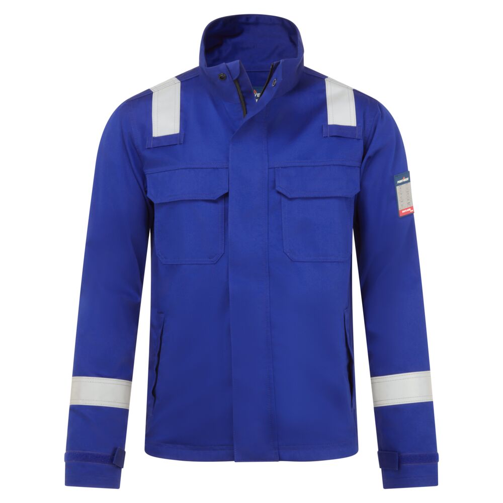 Portwest Bizflame Work+ FR Jacket in Royalblau – Vorderansicht