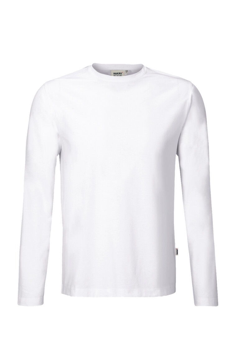HAKRO 279 Longsleeve MIKRALINAR® in Weiß – Vorderansicht