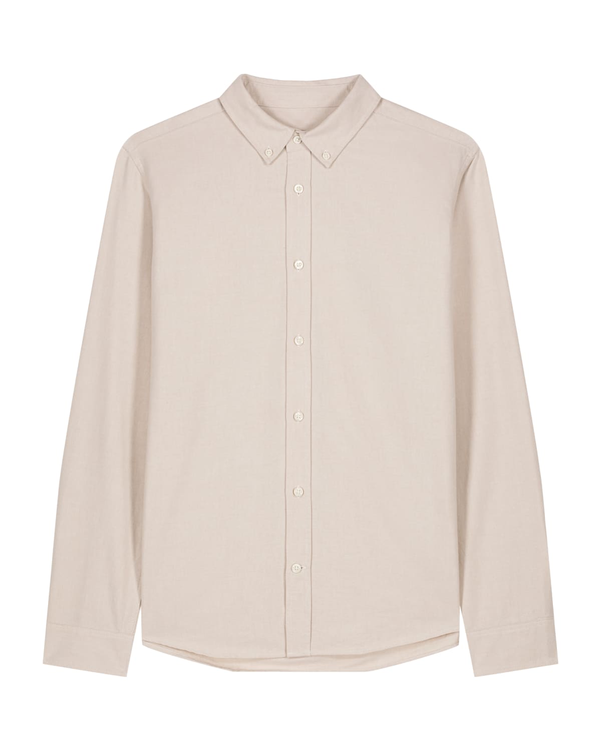 Stanley Stella Stanley Oxford Shirt in Beige Oxford – Vorderansicht
