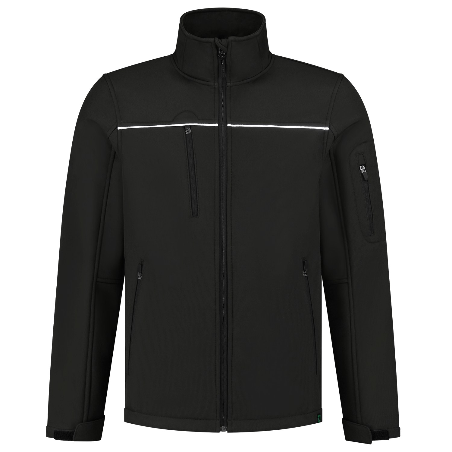 TRICORP Softshelljacke Exzellent Rewear in Black – Vorderansicht