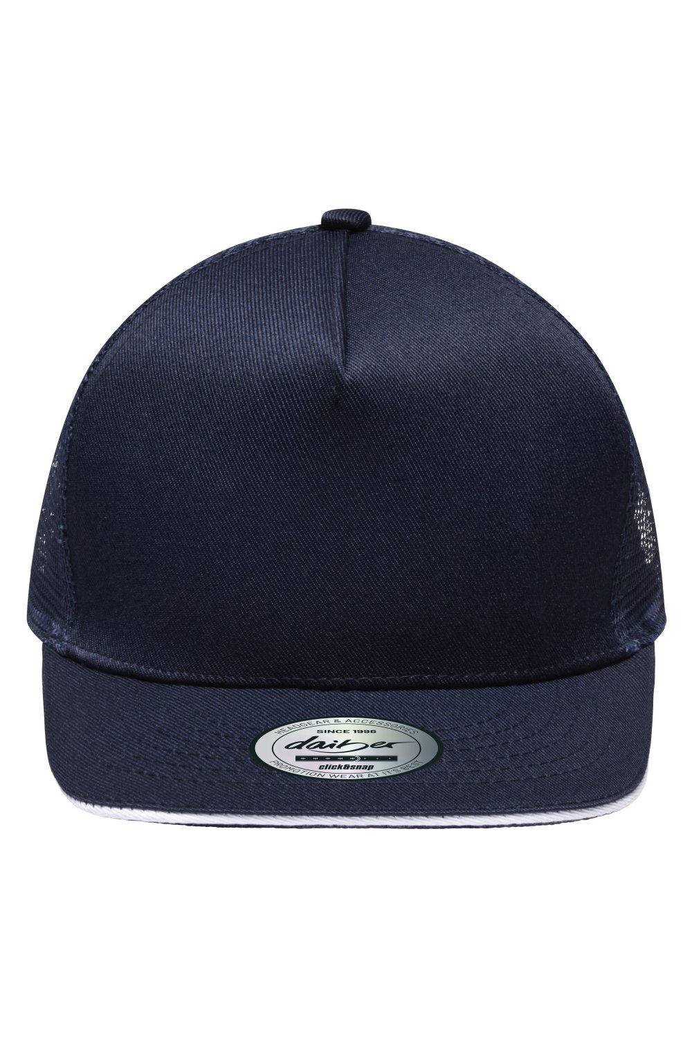 Daiber Pro Cap Mesh 5 Panel in Navy/White – Vorderansicht