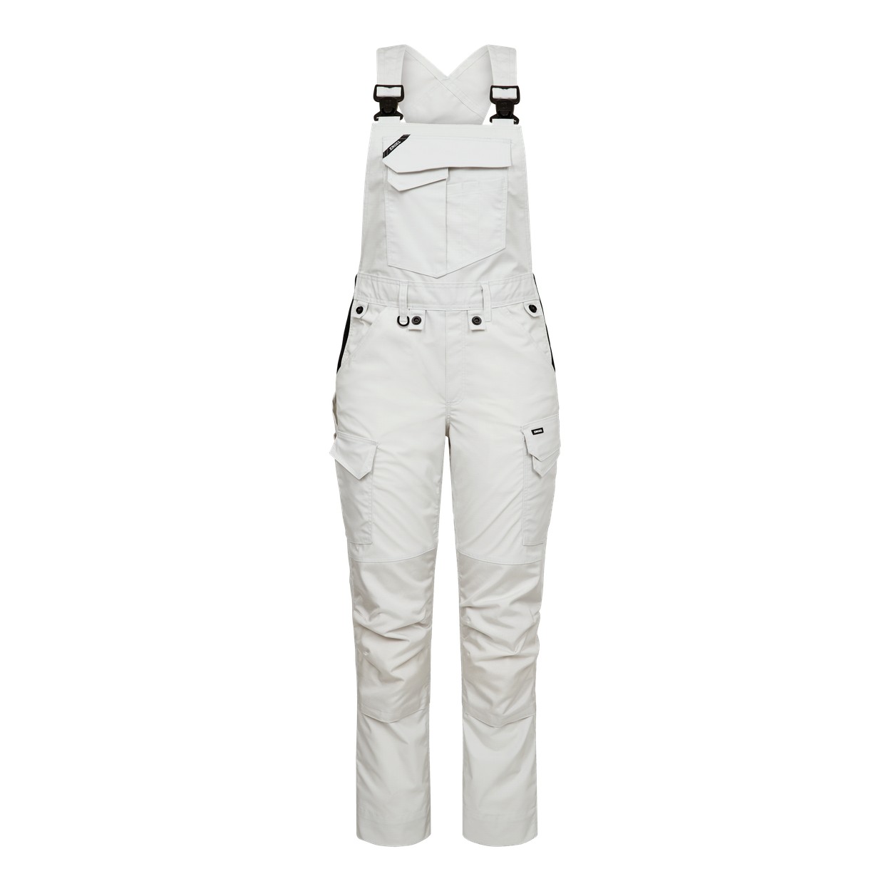 ENGEL Entire 3333-144 Damen Latzhose mit 2-Wege-Stretch in Bone White – Vorderansicht