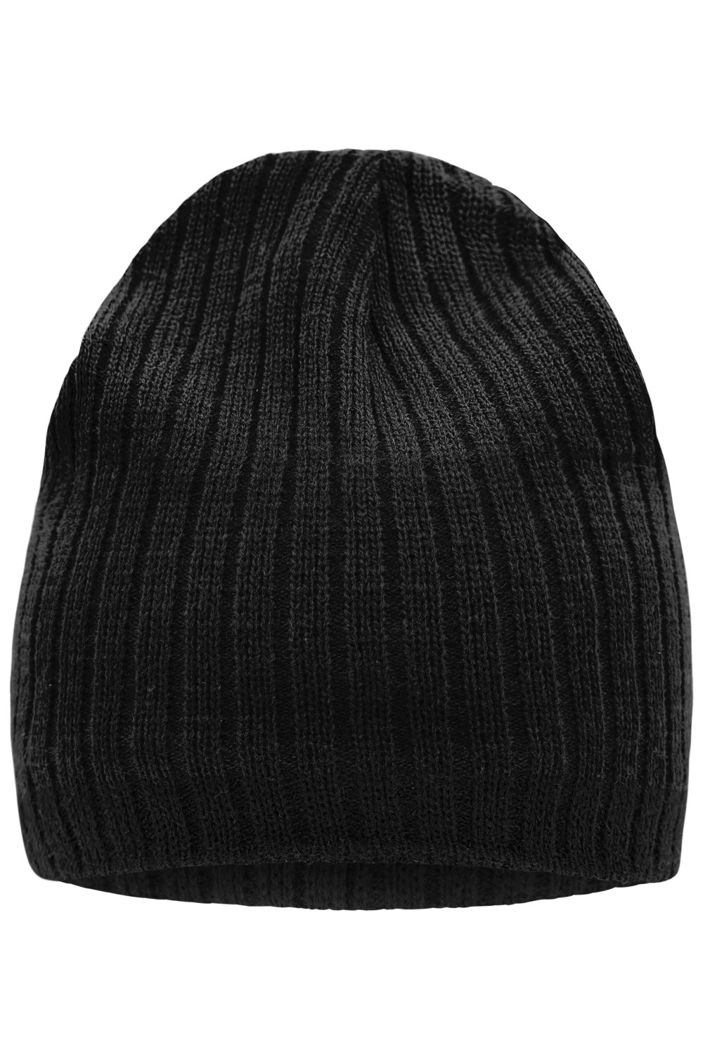 Daiber Knitted Hat in Black/Black – Vorderansicht