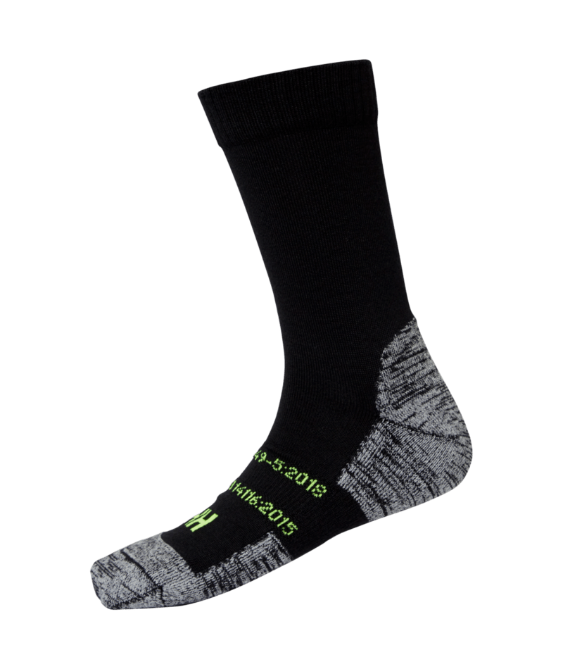 Helly Hansen Workwear FYRE SOCK in Schwarz – Vorderansicht