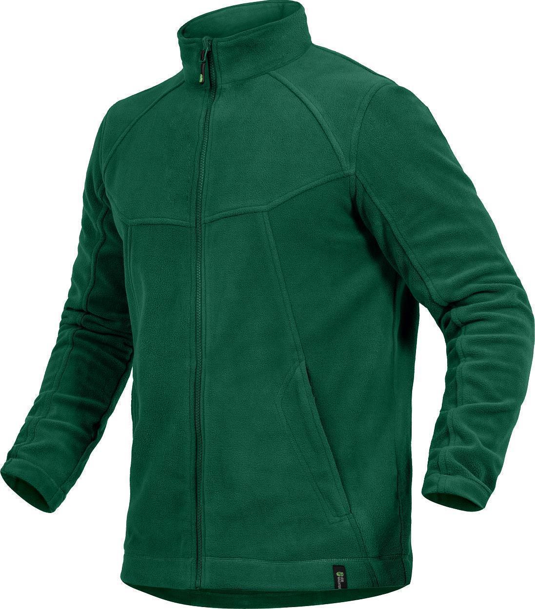 Leibwächter Polar-Fleecejacke Unisex in Grün – Vorderansicht