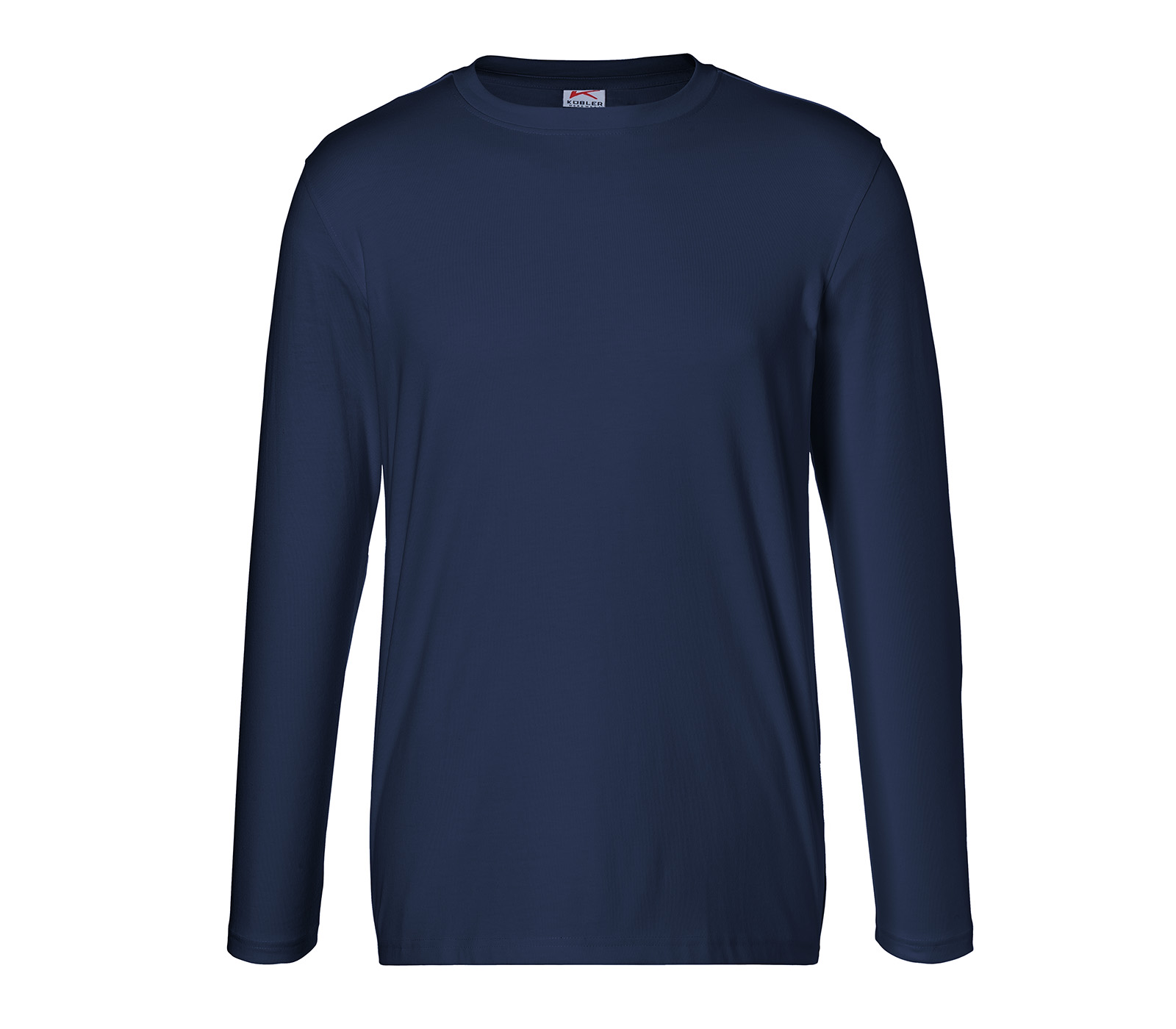 KÜBLER SHIRTS Longsleeve in Dunkelblau – Vorderansicht