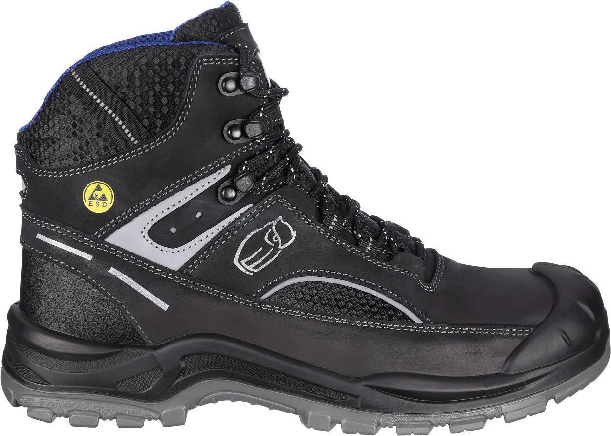 Leibwächter Stiefel niedrig S3S L6128 Wien in Schwarz – Vorderansicht