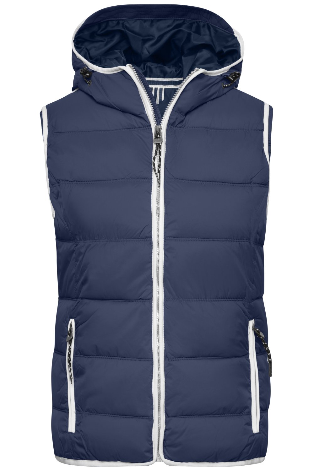 Daiber Ladies' Maritime Vest in Navy/White – Vorderansicht